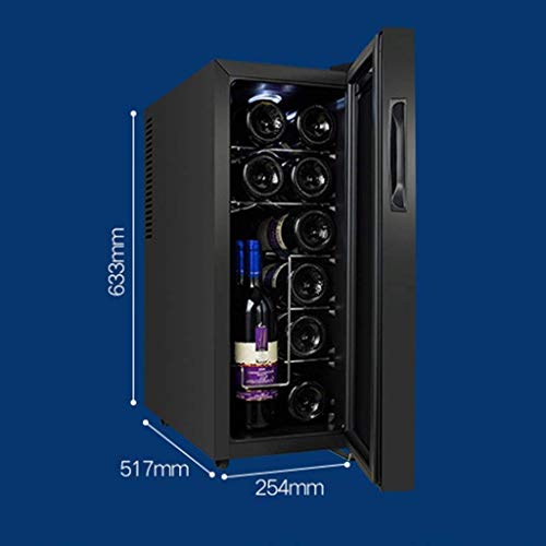 Atten Enfriador de Vino Rojo y Blanco Refrigerador de Vino de Champagne Chiller Bebida Frigorífico Funcionamiento silencioso Nevera Mostrador Bodega 33L