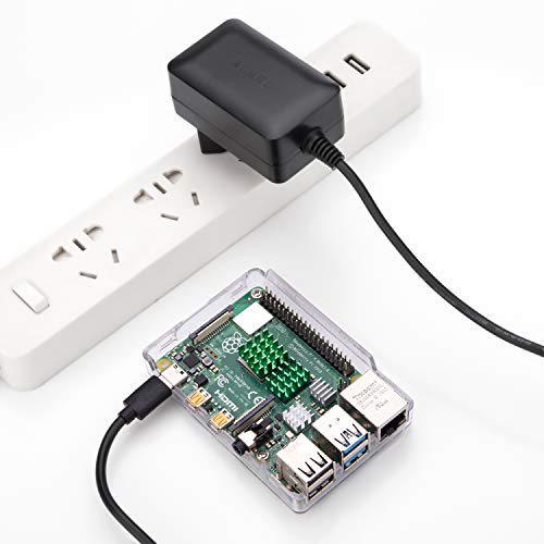 Aukru Cargador con 5V 3A Adaptador Fuente de alimentación USB Tipo C para Raspberry Pi 4