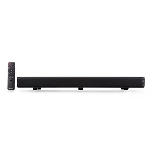 Auna Stealth Bar 60 Altavoz soundbar 2.1 Canales 80 W Negro - Barra de Sonido (2.1 Canales, 80 W, 80 W, 8 ?, Inalámbrico y alámbrico, 3.0+EDR)