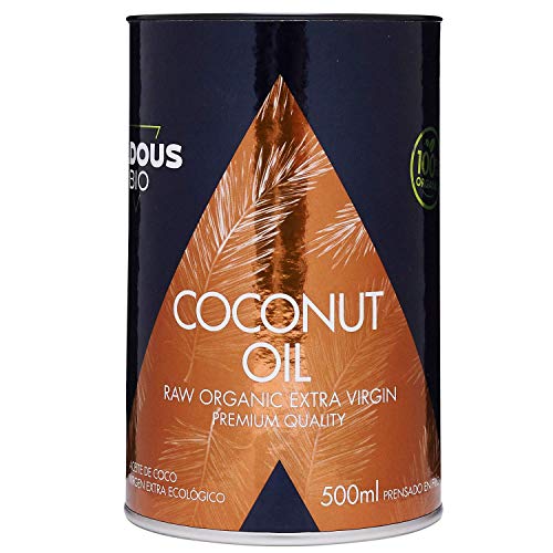 Auténtico Aceite de Coco Virgen Extra Ecológico Prensado en Frío (500ml) | Puro Aceite de Coco Orgánico Producido en Sri Lanka | 100% Aceite de Coco Puro Sin Refinar | Uso Estético, Cocina y Masajes