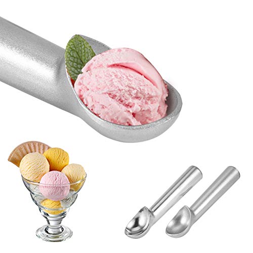 Auto-Melting Ice Cream Scoop, anticongelante antiadherente bola de helado Digger, formado integralmente, durable y conveniente para el hogar o la bebida fría,S