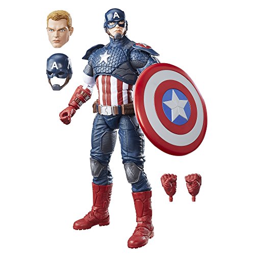 Avengers- Marvel Legends Figura Capitán América, Multicolor (Hasbro B7433EU4)