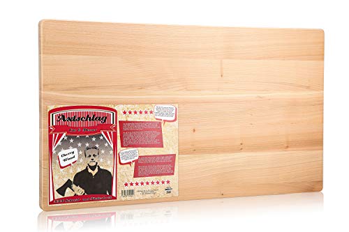 Axtschlag XXL Schneid-und Filetierbrett Kirsche Tabla de Cortar, Rojo Cereza, Grande