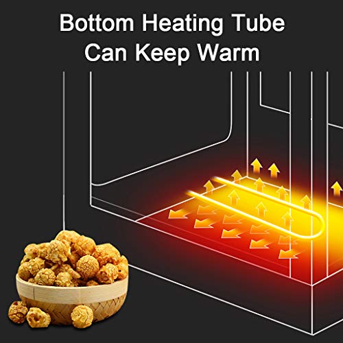 AY HEATER Máquina de Palomitas de Maíz Estilo Comercial - Máquina de Palomitas Eléctrico de 1400 W, Gran Capacidad, Temperatura Constante Inteligente, Pala y Taza Medidora