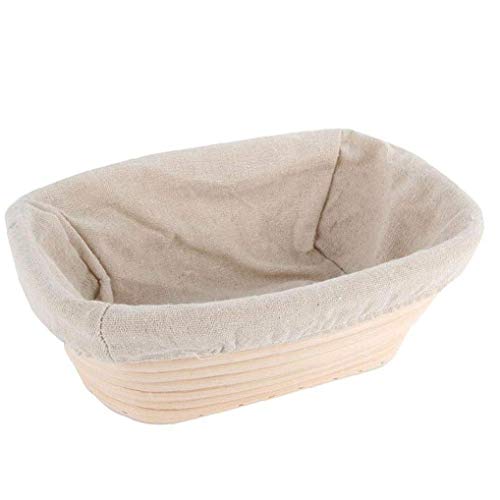 AYRSJCL 20,5 * 14 * 7cm Panier Osler Sac Pan Fermentación Cesta de corrección de la Pasta de Pan para Pruebas Rattan Cesta Liner fermentador Herramientas