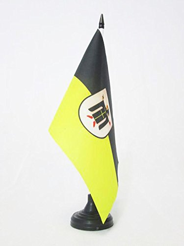 AZ FLAG Bandera de Mesa de MÚNICH 21x14cm - BANDERINA de DESPACHO Munchen EN Bavaria 14 x 21 cm