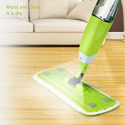 AZITEKE Spray Mist Microfibra Fregona Handheld Spray Cleaner Microfibre Pad Wet Wipes with Cleaning Pads Replacements for All Floors Fácil Limpieza Lavable a Máquina.