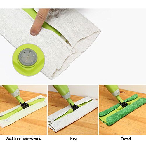 AZITEKE Spray Mist Microfibra Fregona Handheld Spray Cleaner Microfibre Pad Wet Wipes with Cleaning Pads Replacements for All Floors Fácil Limpieza Lavable a Máquina.