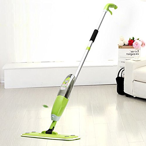 AZITEKE Spray Mist Microfibra Fregona Handheld Spray Cleaner Microfibre Pad Wet Wipes with Cleaning Pads Replacements for All Floors Fácil Limpieza Lavable a Máquina.