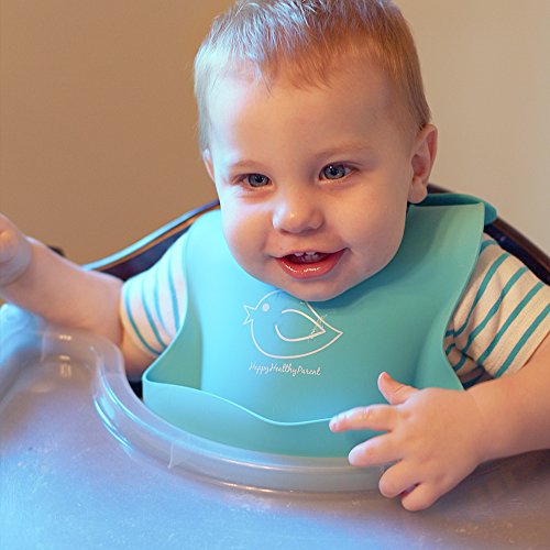 ¡Babero impermeable de silicona que se limpia fácilmente! ¡Cómodos baberos flexible que evitan las manchas! ¡Pasa menos tiempo limpiando después de las comidas con bebés o niños pequeños! Par de 2 colores (rojo / azul)