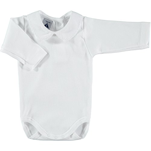 babidu 1188, Body Para Bebe, Blanco, 12 meses