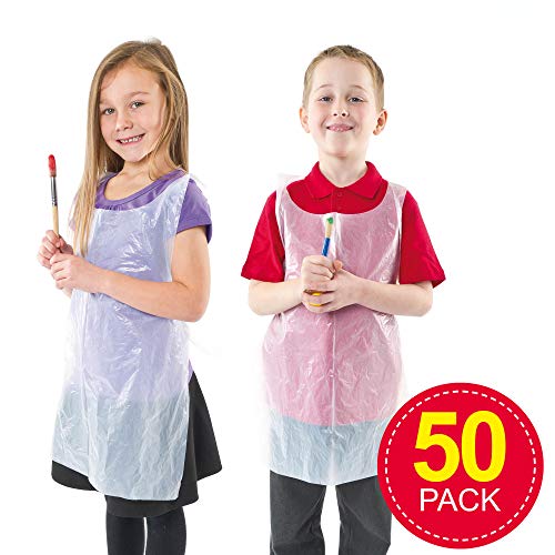 Baker Ross - Delantales desechables (Pack de 50)