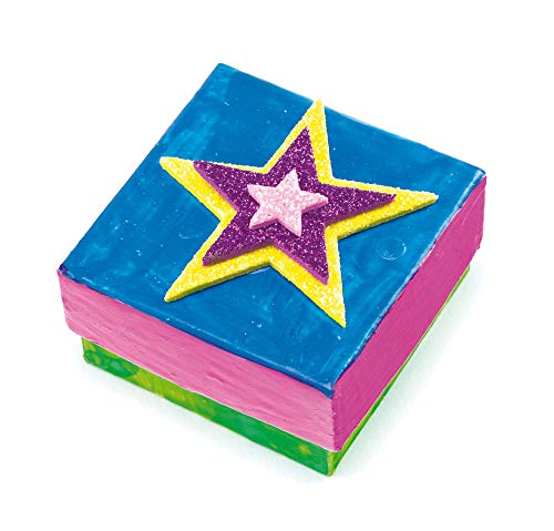 Baker Ross Pegatinas de Estrellas de Espuma con Purpurina (Paquete de 150) Para decorar tarjetas, collages y manualidades infantiles