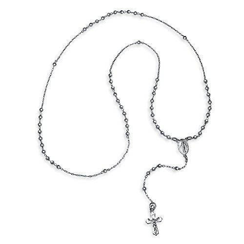 Balón De Oración Católica Beads Jesús Crucificado Virgen María Rosario Y Collar Unisex Para Hombres Y Para Mujer