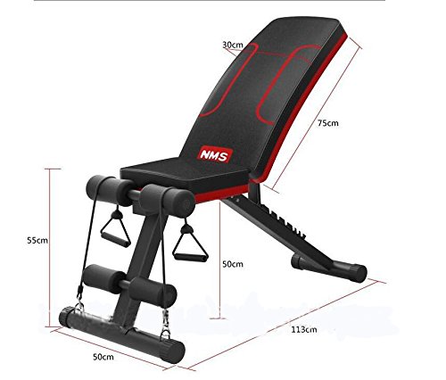 Banco de musculación plegable, de la marca SZ5CGJMY, sistema para entrenar los abdominales, banco reclinable para gimnasio