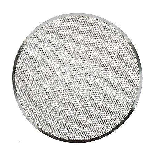 Bandeja de malla de aluminio plana para pizzas, de Woopower; herramienta de cocina para hornear de 15,2-35,5 cm, antiadherente 30,5 cm