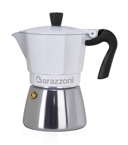 Barazzoni Moka - Cafetera híbrida 3 TZ-apta para superficies de inducción, acero