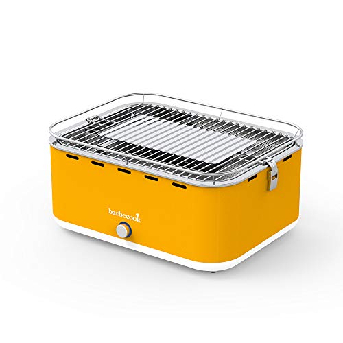 Barbecook 2235925000 Barbacoa PORTATIL Carlo, Amarillo, 43,5 x 33,5 x 20,5 cm