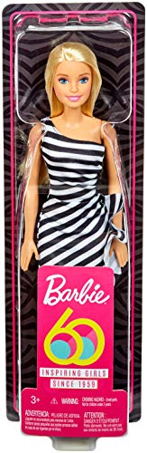 Barbie Fashionista Muñeca rubia con vestido a rayas (Mattel GFJ85) , color/modelo surtido