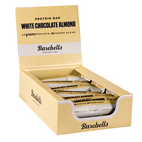 Barebells - Barrita de proteínas (55 g, 12 unidades), color blanco chocolate