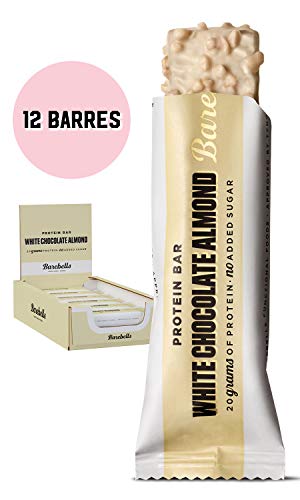 Barebells - Barrita de proteínas (55 g, 12 unidades), color blanco chocolate