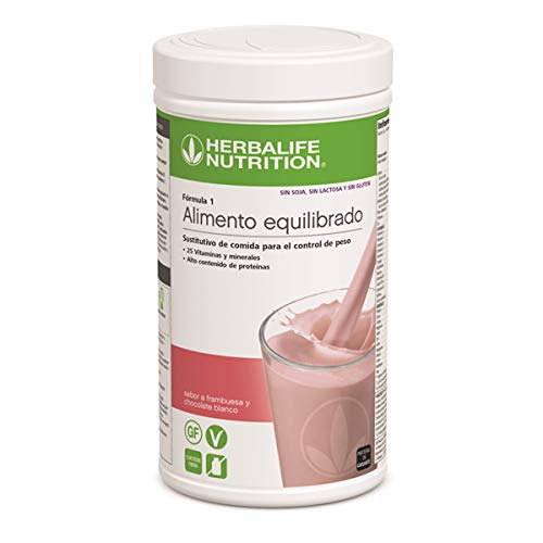 Batido Fórmula 1 – Sin Gluten, Sin Lactosa y Sin Soja | Frambuesa y Chocolate blanco