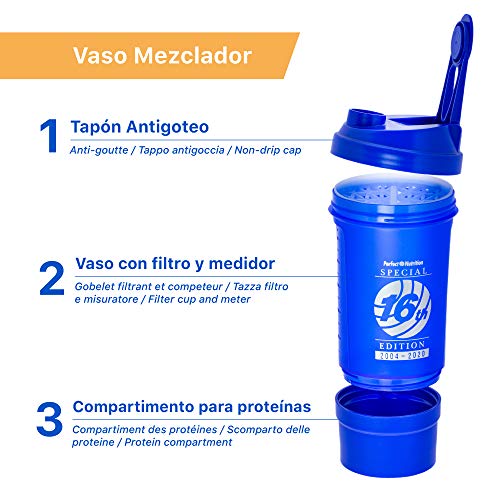 Batido sustitutivo de comida + Vaso mezclador de batido adelgazante. Pack 2 en 1 sustitutivos de comida con proteínas (Vainilla - Cookies)