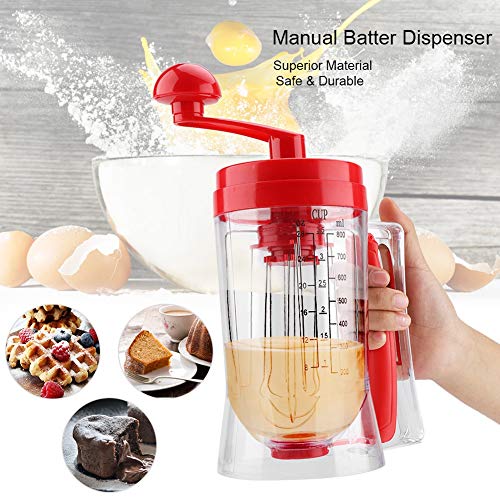 Batidora, manual Pancake Cupcake Batter Mixer Dispenser Blender Machine Baking Tool Dispensador de masa