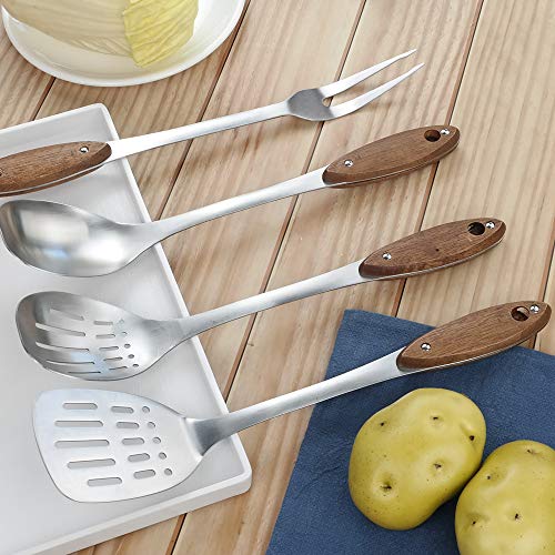 Bblie Juego de 10 Utensilios de Cocina de Acero Inoxidable