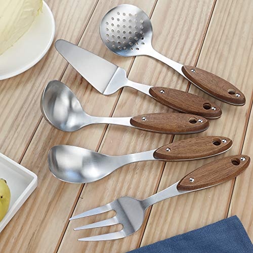 Bblie Juego de 10 Utensilios de Cocina de Acero Inoxidable