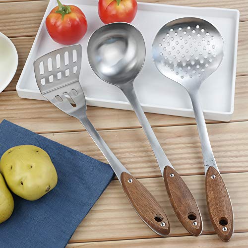 Bblie Juego de 10 Utensilios de Cocina de Acero Inoxidable