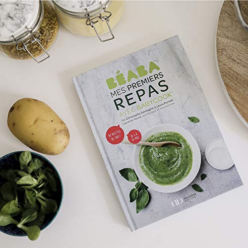 BÉABA, Libro de recetas para bebé/niños, Mes Primers Compas con Babycook, 80 recetas de 4 a 24 meses, elaboradas por un jefe y un nutricionista, recetas clasificadas por temporada y edad