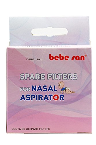 BEBE SAN® 20 FILTROS DE REPUESTO, UNIVERSAL Ø 12 MM, PARA EL ASPIRADOR NASAL BEBE SAN