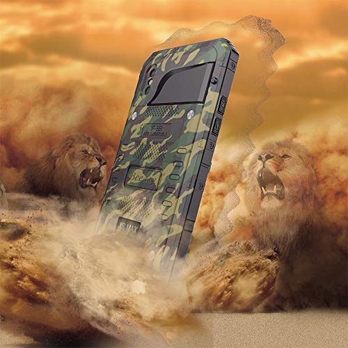 Beeasy Funda para iPhone XS MAX,Antigolpes Impermeable Rígida Robusta Antigravedad Carcasa Resistente Impacto Militar Duradera Blindada Fuerte Seguridad con Protector Pantalla al Aire Libre,Camuflaje