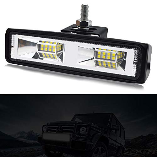 BeiLan Led luz de Trabajo 18W LED Lámpara Trabajo Bar viga de inundación Iluminacion Conducción Led Faros Coche Luz Moto Camión a través del Carro Coches Barco Minería Pesca de Luces de antiniebla