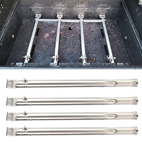 Belissy 4pcs Parrilla de Acero Inoxidable quemadores tubulares de Accesorios de reemplazo apropiado for los Charbroil