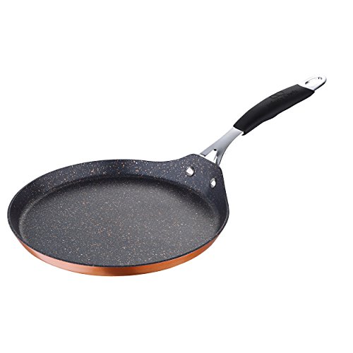 Bergner Infinity Chef Sartén de Inducción para Crepes, Aluminio Forjado, Bronce, 24 cm