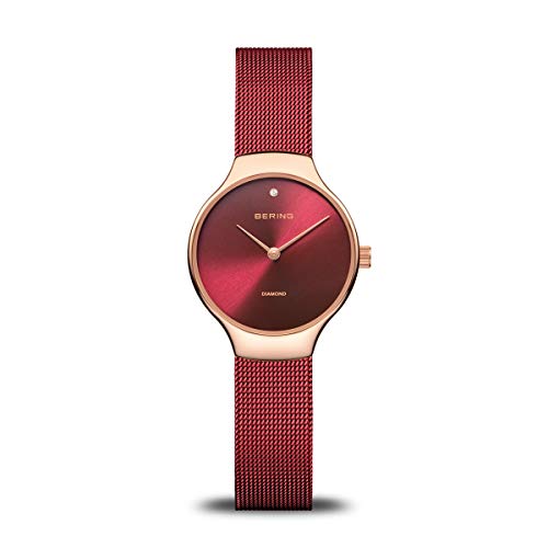 BERING Reloj Analógico para Mujer de Cuarzo con Correa en Acero Inoxidable 13326-Charity