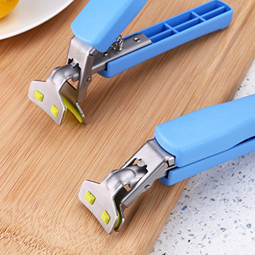 BESTonZON 2 Unids Acero Inoxidable Retriever Pinzas Plato Caliente Tong Bowl Pan Plato Gripper Holder para Platos Calientes y Uso de la Cocina (Color Al Azar)