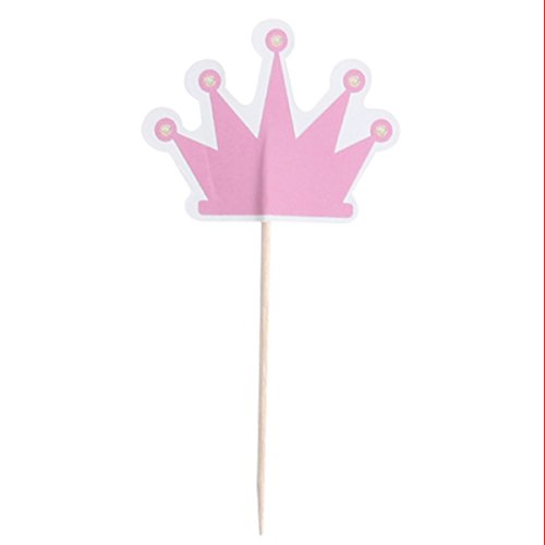 BESTOYARD 24 unids Cupcake Unicornio Selecciones Cumpleaños Rainbow Cake Topper Cóctel Decoración Sticks Fiesta de Cumpleaños Suministros