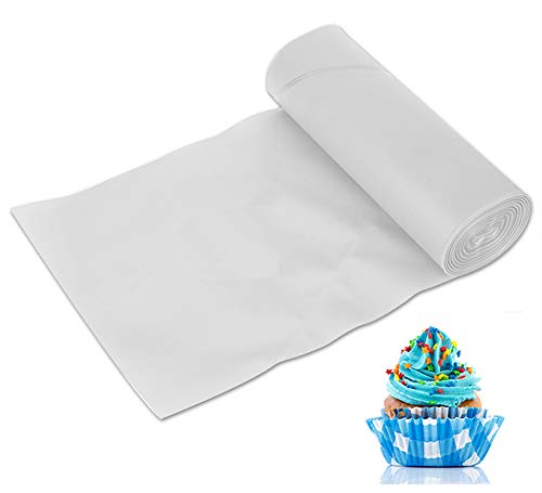 Beunyow Mangas Pasteleras Desechables, 50pcs Bolsas de Pastelería de Plástico Manga Repostería DIY Decoración de Pasteles Herramientas para Hornear Bizcocho, Galleta, Cupcake y Hojaldre(31x16cm)