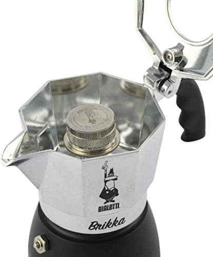 Bialetti - 6184 - Brikka - Cafetière Italienne en Aluminium - 4 Tasses