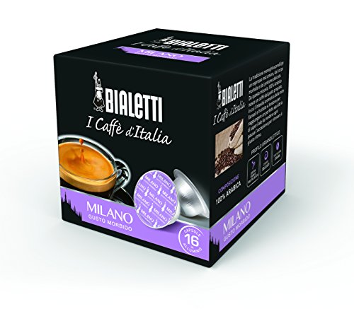 Bialetti Capsules Milano Cafè - Set 8 paquetes 16 capsulas