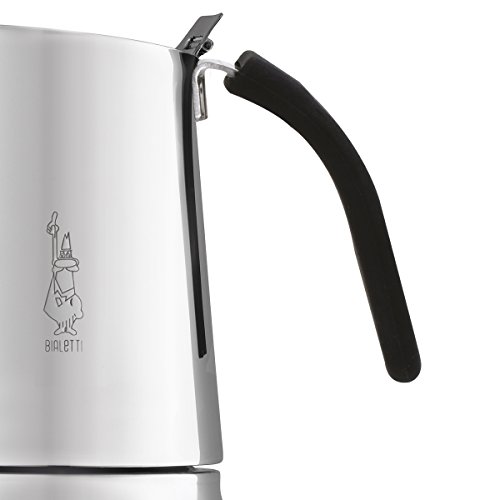 Bialetti Kitty Moka Cafetera italiana, Acero Inoxidable, 6 Tazas