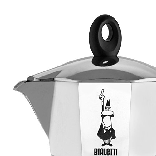 Bialetti Moka Dama Cafetera Italiana Espresso, 6 Tazas, Aluminio, Plateado