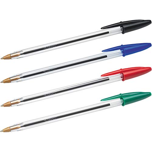 BIC Cristal Original - Bolígrafos punta media, 1.0 mm, Blíster de 20+7, colores Surtidos