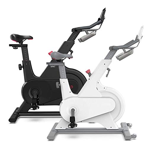 Bicicleta de Spinning Cubierta de Bicicleta de Ejercicios Mute Control magnético de Equipo Deportes Asiento Ajustable pérdida de Peso de Fitness Gimnasio en casa al Aire Libre 1 Piezas Blancas