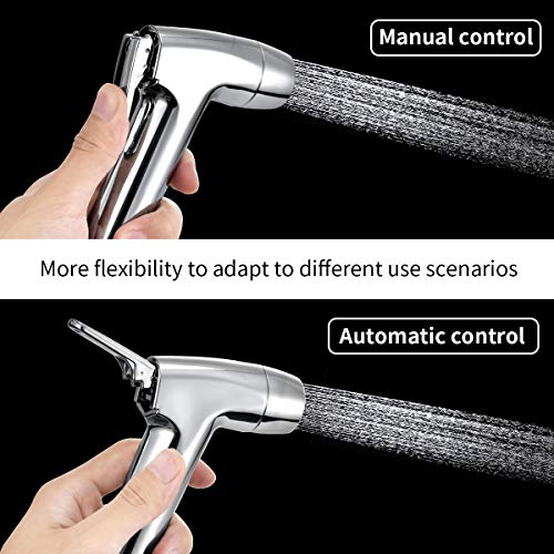 Bidet Handheld Sprayer Mano del Bidé Toilet Douche Paño de lavar Pañales Mano Grifos de Bidé con soporte de pared Hose Set Baño para mascotas, Closestool, Squatting Pan, Water Flower, Floor Cleaning