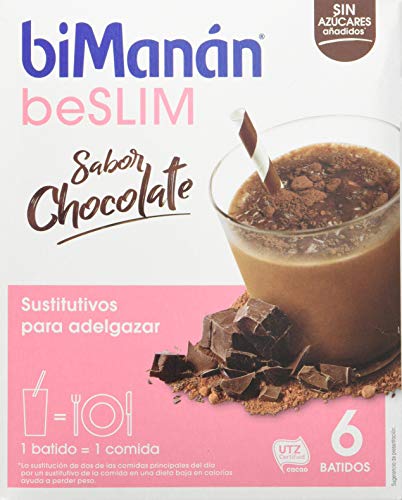 biManán - beSLIM - Sustitutivos para Adelgazar - Batido Chocolate - 6uds 300 gr