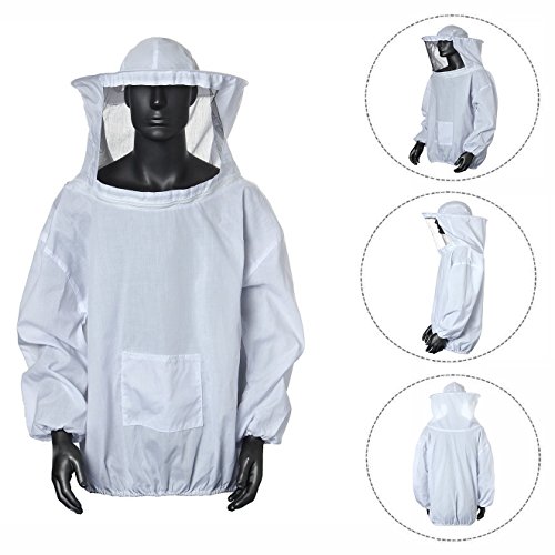 Binnan Traje de Apicultor Profesional para Apicultura,Blanco